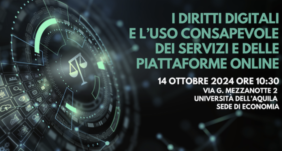 Privacy Tour - I diritti digitale e l'uso consapevole dei servizi e delle piattaforme online - Tappa di L'Aquila